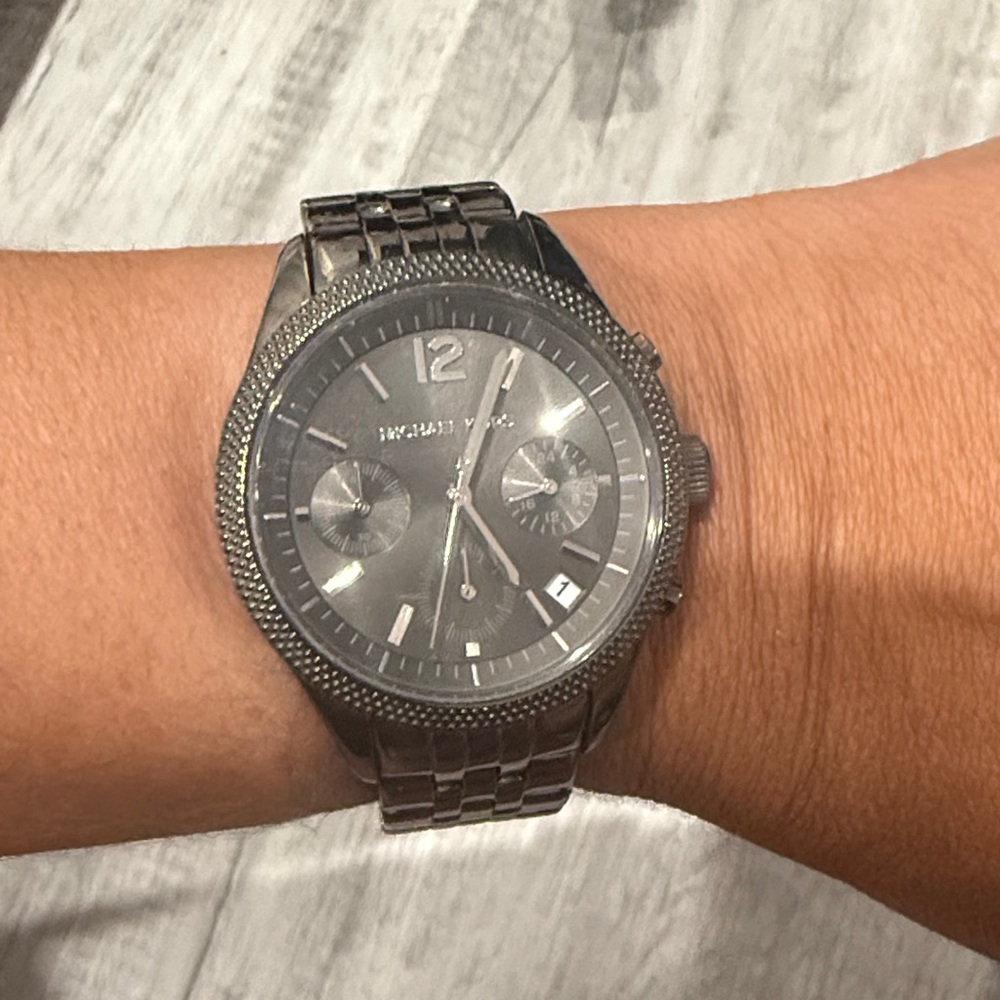 Michael Kors Gunmetal Chronograph Watch